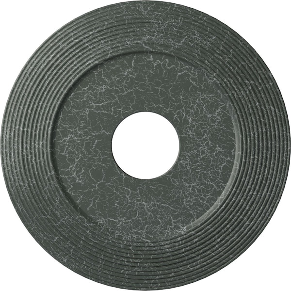 Ekena Millwork Adonis Medallion (Canopies up to 10 1/4"), 16 1/8"OD x 3 5/8"ID x 1"P, Athenian Green Crackle CM16ADAGC - main